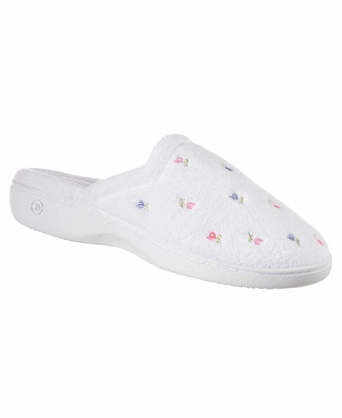 Isotoner Signature Women's Secret Sole Embroidered Clog Slippers 3 Isotoner Signature Women's Secret Sole Embroidered Clog Slippers