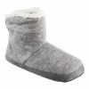 Isotoner Signature Women's Microsuede And Heathered Knit Marisol Boot Slipper, Online Only -Steve Madden Shop 16025716 fpx