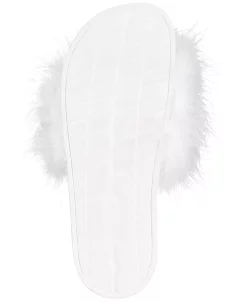 INC International Concepts Women's Marabou Pool Slides, Created For Macy's -Steve Madden Shop 16696354 fpx
