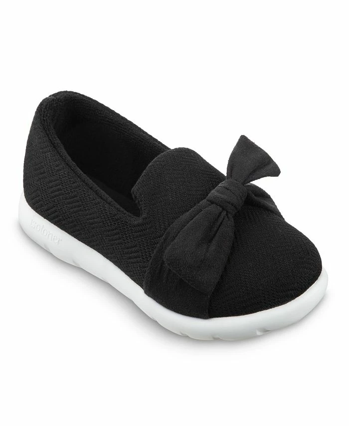 Isotoner Signature Women's Indoor/Outdoor Zenz Hatch Knit Closed-Back With Tie Slip-Ons 3 Isotoner Signature Women's Indoor/Outdoor Zenz Hatch Knit Closed-Back With Tie Slip-Ons
