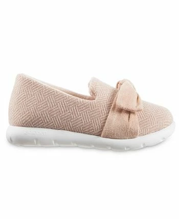 Isotoner Signature Women's Indoor/Outdoor Zenz Hatch Knit Closed-Back With Tie Slip-Ons 8 Isotoner Signature Women's Indoor/Outdoor Zenz Hatch Knit Closed-Back With Tie Slip-Ons - Image 6