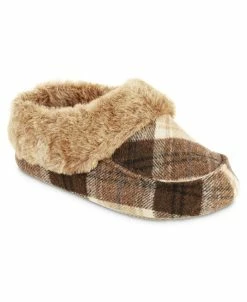 Isotoner Signature Women's Print Valerie Bootie Slippers