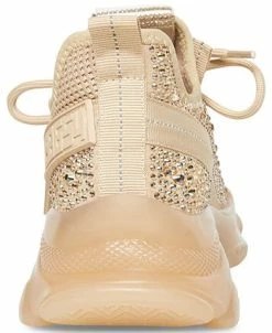 Steve Madden Women's Maxima Rhinestone-Trim Trainer Sneakers -Steve Madden Shop 18700096 fpx