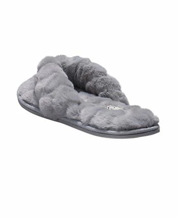 Jessica Simpson Women's Heart Plush Open Toe Thong Slipper 4 Jessica Simpson Women's Heart Plush Open Toe Thong Slipper - Image 3