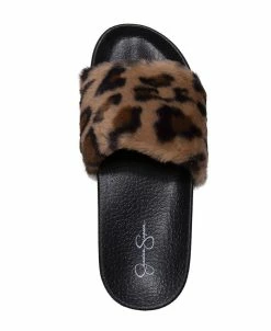 Jessica Simpson Women's Plush Faux Fur Slide Slipper 11 Jessica Simpson Women's Plush Faux Fur Slide Slipper -Steve Madden Shop 18720888 fpx