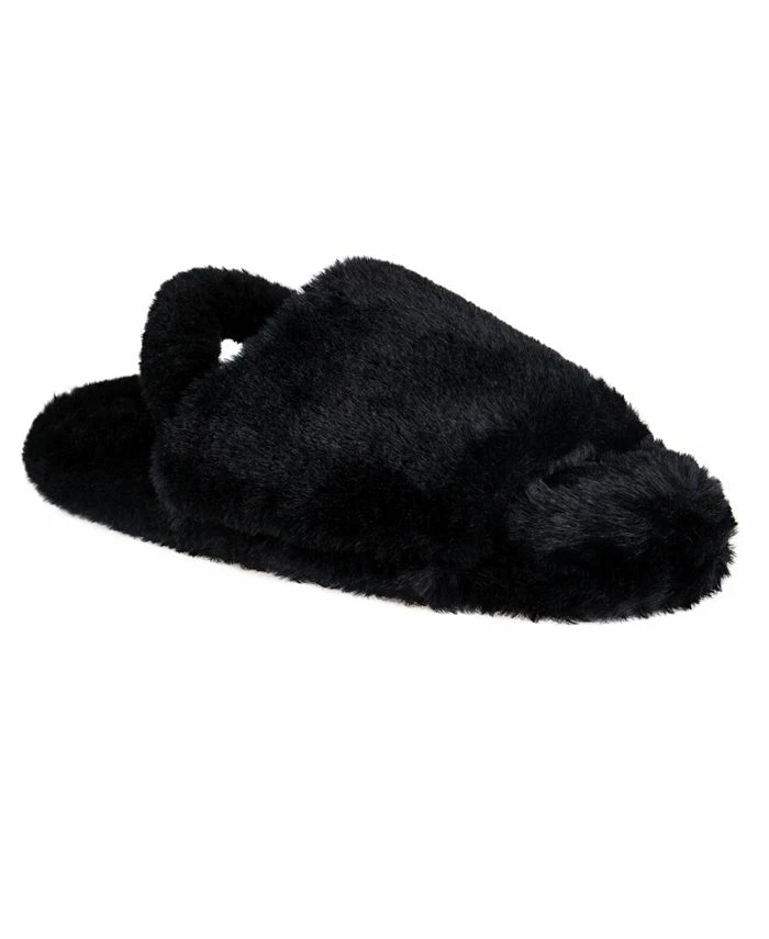 Jessica Simpson Women's Open Toe Plush Platform Slingback Slipper 3 Jessica Simpson Women's Open Toe Plush Platform Slingback Slipper