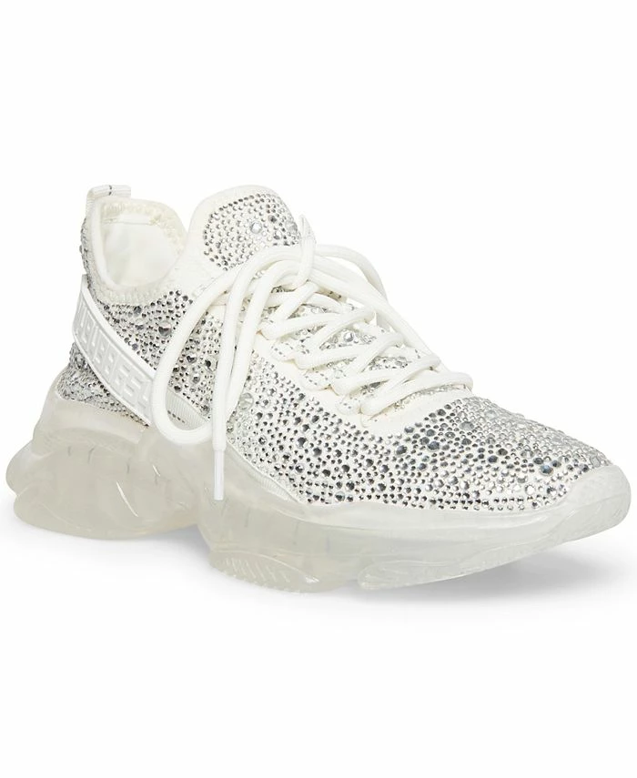 Steve Madden Women's Maxima Rhinestone-Trim Trainer Sneakers 3 Steve Madden Women's Maxima Rhinestone-Trim Trainer Sneakers