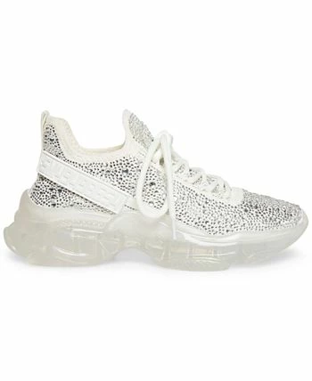 Steve Madden Women's Maxima Rhinestone-Trim Trainer Sneakers 4 Steve Madden Women's Maxima Rhinestone-Trim Trainer Sneakers - Image 2