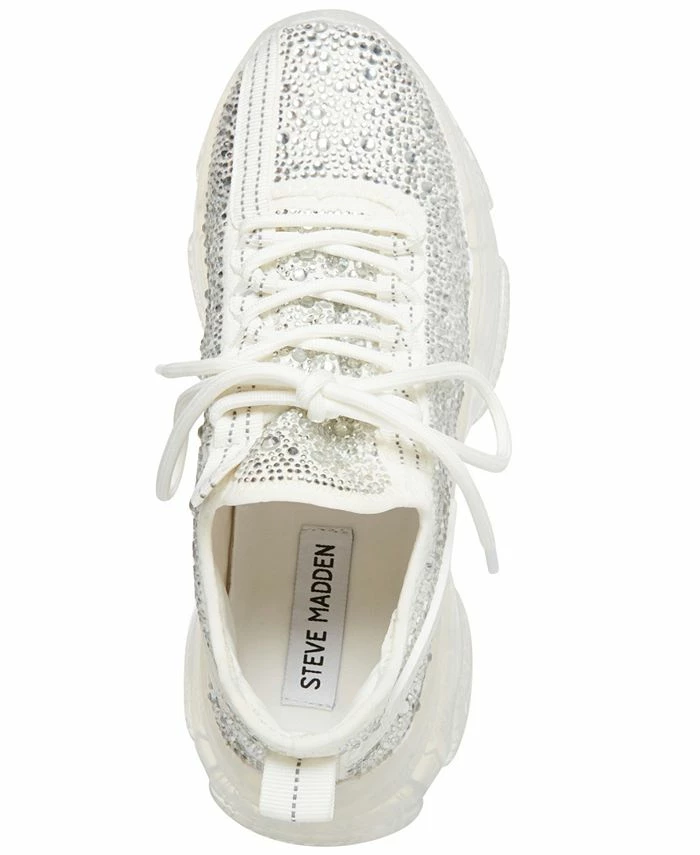 Steve Madden Women's Maxima Rhinestone-Trim Trainer Sneakers 6 Steve Madden Women's Maxima Rhinestone-Trim Trainer Sneakers - Image 4