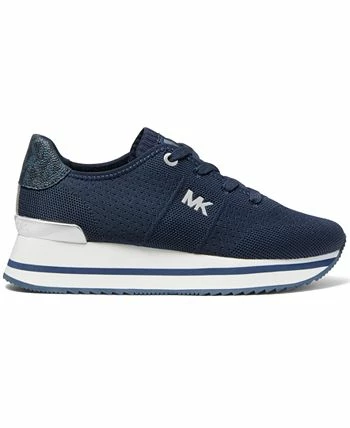 Michael Kors Women's Monique Knit Trainer Lace-Up Retro Running Sneakers 4 Michael Kors Women's Monique Knit Trainer Lace-Up Retro Running Sneakers - Image 2