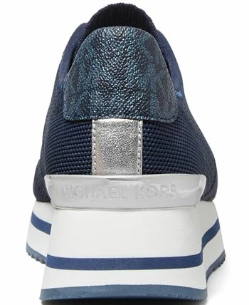 Michael Kors Women's Monique Knit Trainer Lace-Up Retro Running Sneakers 5 Michael Kors Women's Monique Knit Trainer Lace-Up Retro Running Sneakers - Image 3