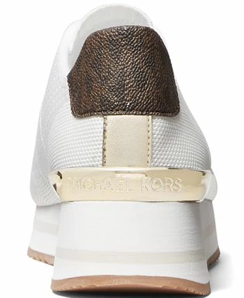 Michael Kors Women's Monique Knit Trainer Lace-Up Retro Running Sneakers 5 Michael Kors Women's Monique Knit Trainer Lace-Up Retro Running Sneakers - Image 3