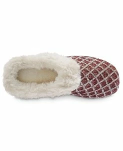 Isotoner Signature Women's Diamond Sweater Knit Hoodback Slippers -Steve Madden Shop 20091948 fpx