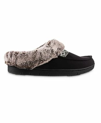 Isotoner Signature Women's Memory Foam Microsuede And Faux Fur Hoodback Eco Comfort Slippers 4 Isotoner Signature Women's Memory Foam Microsuede And Faux Fur Hoodback Eco Comfort Slippers - Image 2