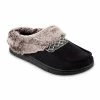 Isotoner Signature Women's Memory Foam Microsuede And Faux Fur Hoodback Eco Comfort Slippers -Steve Madden Shop 20091966 fpx