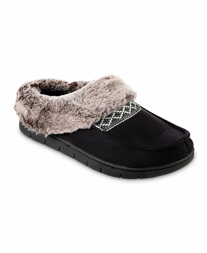 Isotoner Signature Women's Memory Foam Microsuede And Faux Fur Hoodback Eco Comfort Slippers 3 Isotoner Signature Women's Memory Foam Microsuede And Faux Fur Hoodback Eco Comfort Slippers