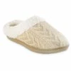 Isotoner Signature Women's Cable Knit Alexis Hoodback Slippers -Steve Madden Shop 20350732 fpx