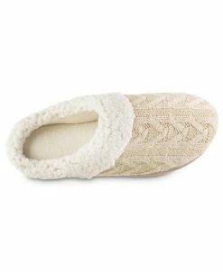 Isotoner Signature Women's Cable Knit Alexis Hoodback Slippers -Steve Madden Shop 20350735 fpx