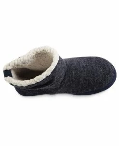 Isotoner Signature Women's Microsuede And Heathered Knit Marisol Boot Slipper, Online Only -Steve Madden Shop 20350776 fpx