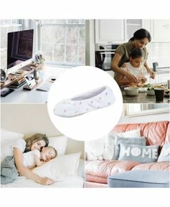 Isotoner Signature Embroidered Terry Ballerina Slipper, Online Only -Steve Madden Shop 20814379 fpx