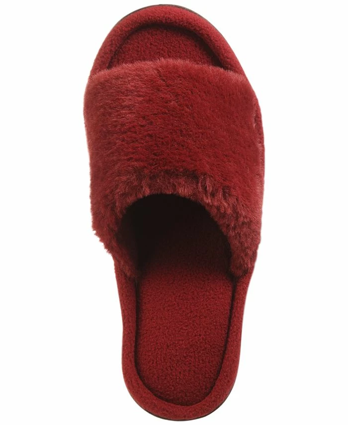 Isotoner Signature Women's Laurel Faux Fur Slide Slippers 6 Isotoner Signature Women's Laurel Faux Fur Slide Slippers - Image 4
