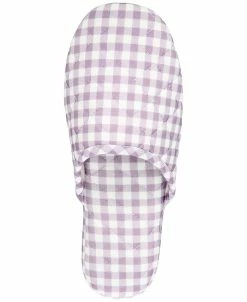 Charter Club Women's Quilted Gingham Clog Slipper -Steve Madden Shop 21649150 fpx