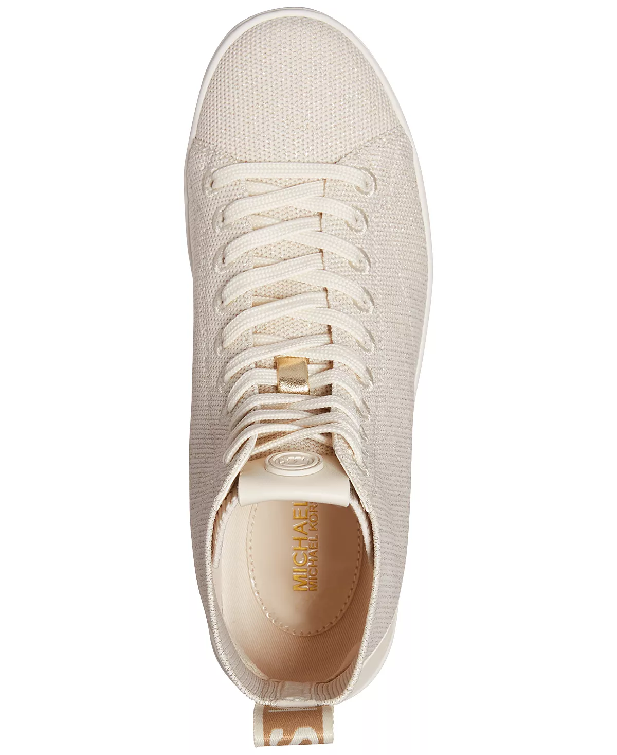 Michael Kors Women's Edie Knit Lace-Up High-Top Sneakers 6 Michael Kors Women's Edie Knit Lace-Up High-Top Sneakers - Image 4