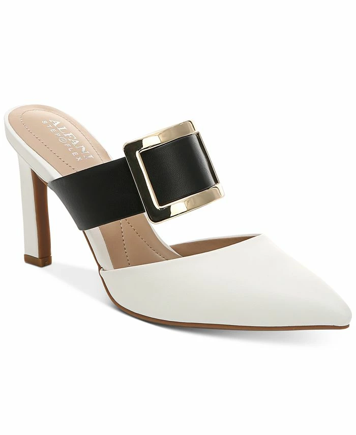 Alfani Women's Sima Two-Piece Buckle Mules, Created For Macy's 3 Alfani Women's Sima Two-Piece Buckle Mules, Created For Macy's