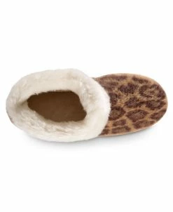 Isotoner Signature Women's Memory Foam Cheetah Comfort Boot Slippers -Steve Madden Shop 22625377 fpx