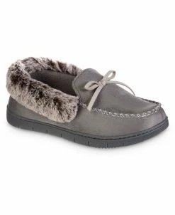 Isotoner Signature Women's Microsuede Rae Comfort Moccasin Slippers