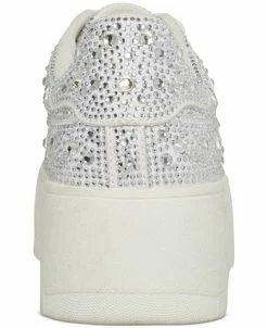 Steve Madden Women's Rockaway Rhinestone Lace-Up Platform Sneakers -Steve Madden Shop 23286942 fpx