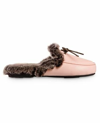 Isotoner Signature Women's Faux Leather Vivienne Scuff Slippers 4 Isotoner Signature Women's Faux Leather Vivienne Scuff Slippers - Image 2