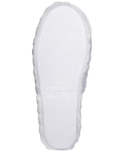 Charter Club Women's Faux-Fur Chevron Slippers, Created For Macy's -Steve Madden Shop 23566931 fpx