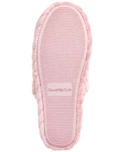 Charter Club Women's Faux-Fur Chevron Slippers, Created For Macy's -Steve Madden Shop 23577300 fpx