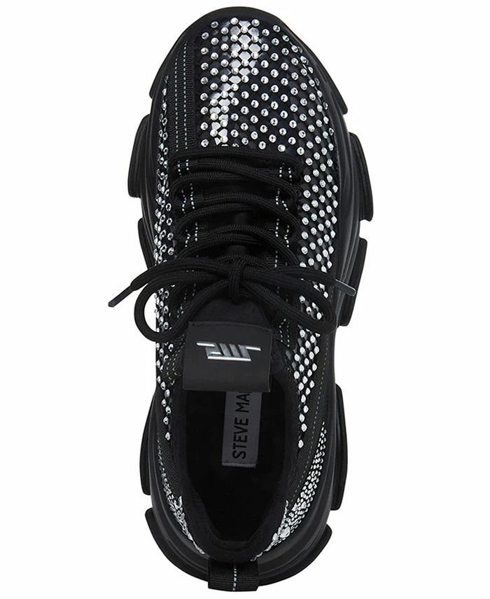 Steve Madden Women's Phantom Rhinestone Mesh Chunky Lace-Up Sneakers 6 Steve Madden Women's Phantom Rhinestone Mesh Chunky Lace-Up Sneakers - Image 4